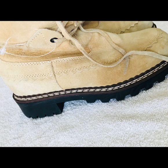 ‼️SOLD‼️Blondo Genuine Shearling Tan Suede Boots - Picture 5 of 8